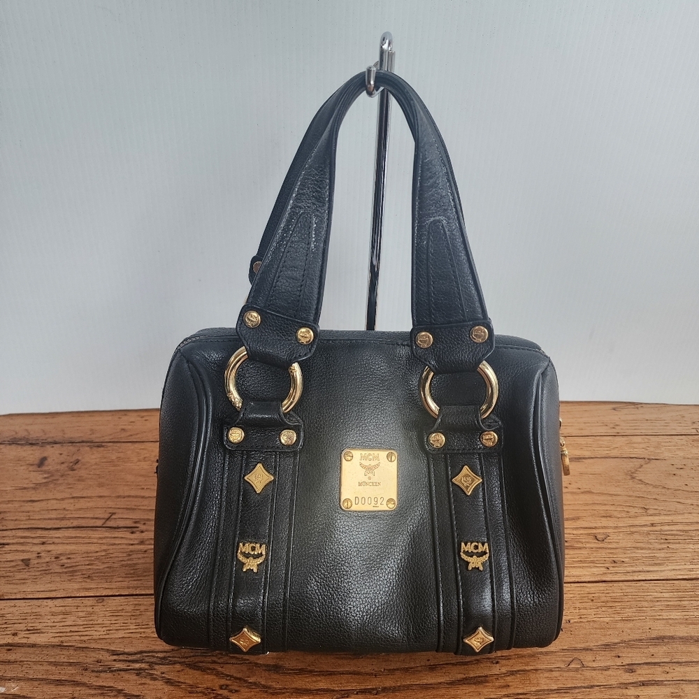 MCM Black Leather Handbag